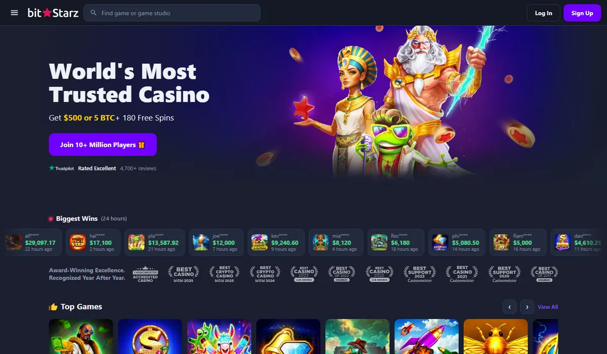 BitStarz lobby