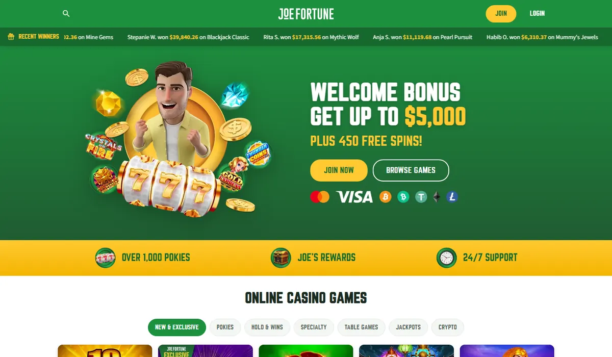 Joe Fortune lobby