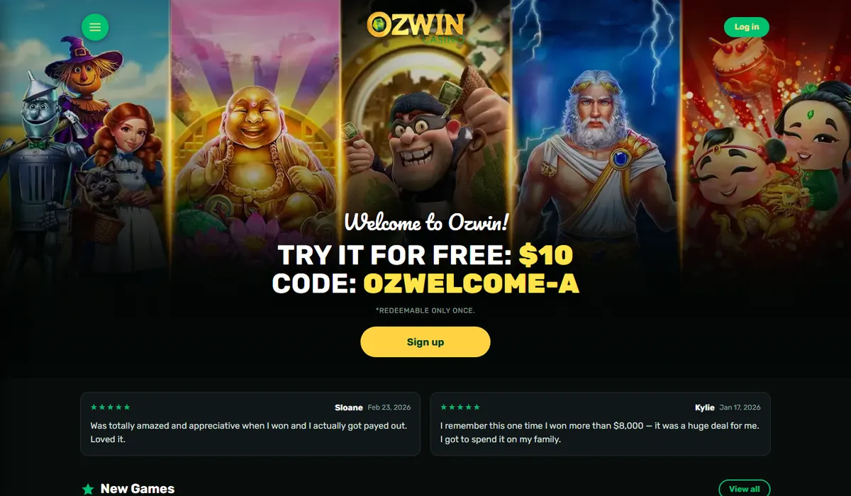 Ozwin Casino lobby