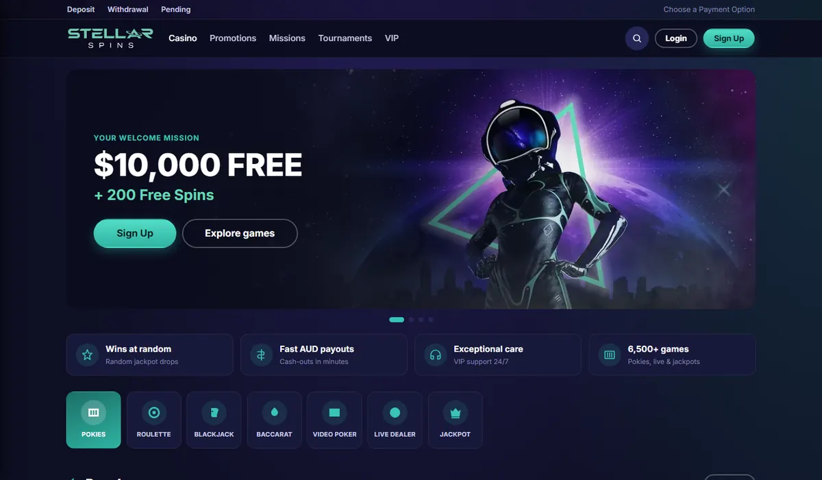 Stellar Spins lobby